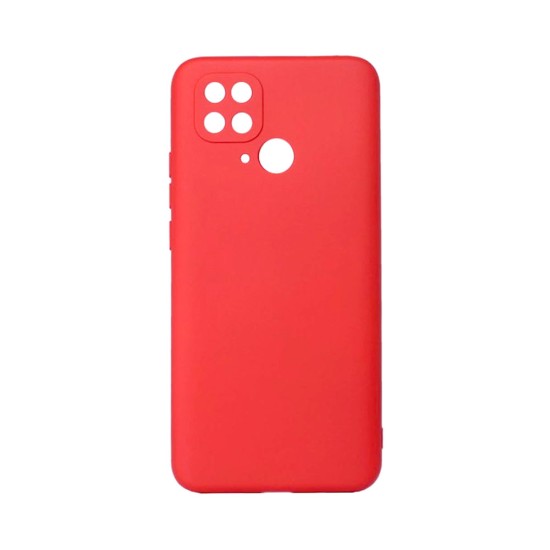 Capa de Silicone com Moldura de Câmera para Xiaomi Redmi 10c Vermelho